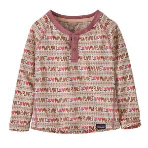Patagonia Baby Capilene Midweight Henley Baselayer Brand New